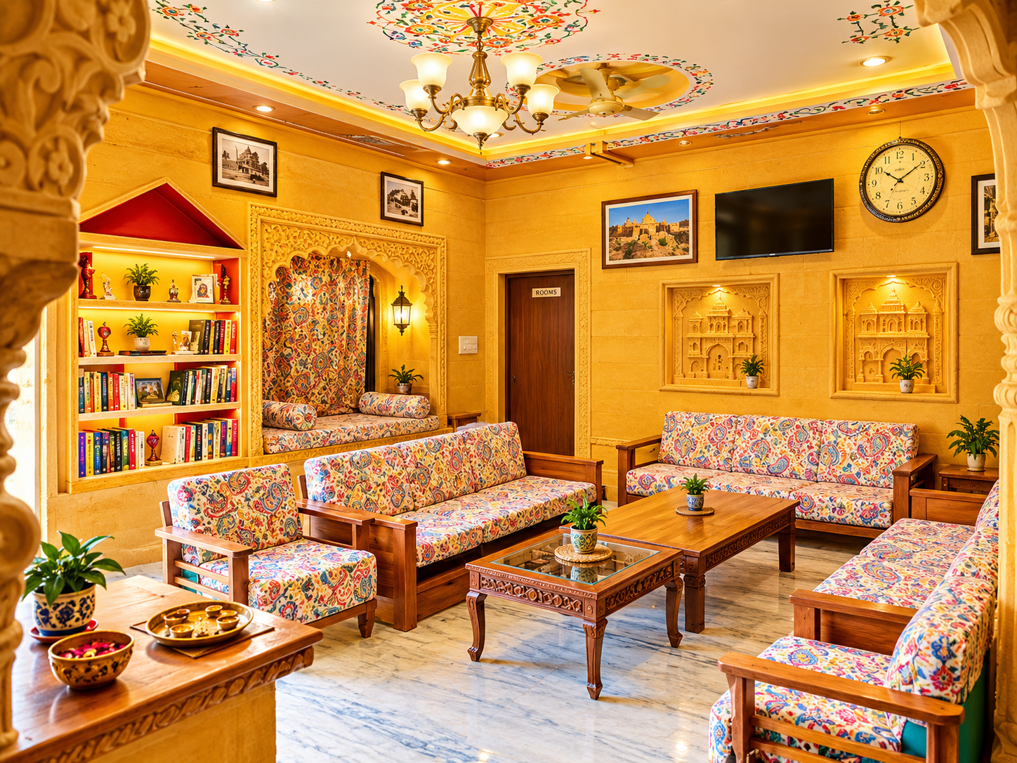 Ornate Rajasthani Living Room