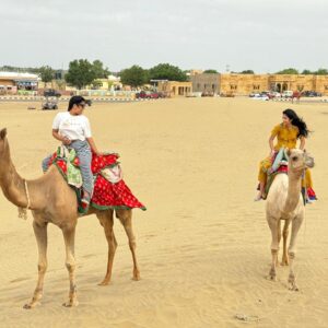 1 Night 2 Day Plan B  Desert Lunch, Sunset, Dinner, Campfire, Sleep-on-Desert, Sunrise, Village Visit & Oasis Lunch
